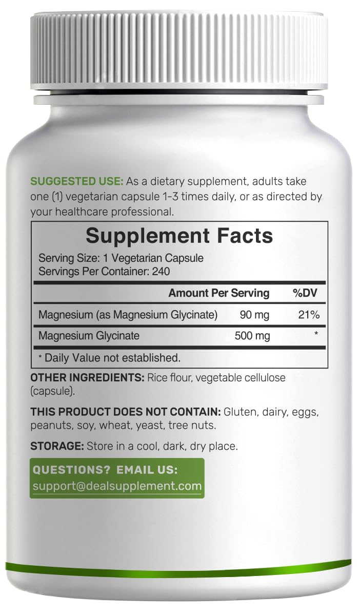 Bottle with 240 capsules displayed
