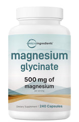 Bottle of Magnesium Glycinate 500mg capsules