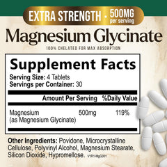 Chelated Magnesium Glycinate 500mg capsules
