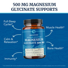 Illustration of magnesium bisglycinate chelate structure