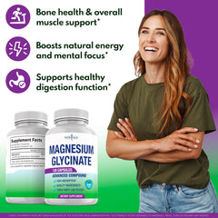Magnesium Glycinate 500mg bottle with label