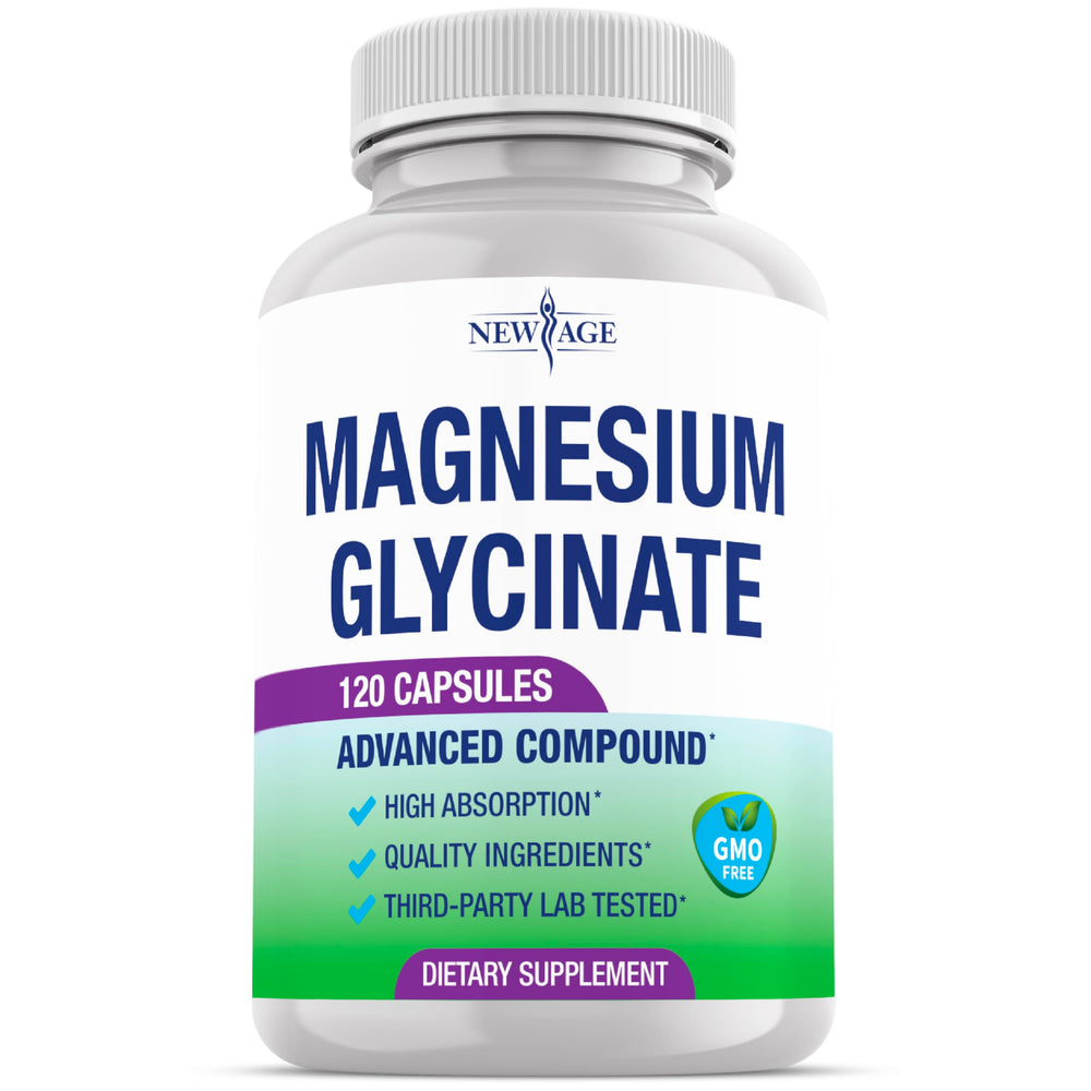 Magnesium Glycinate 500mg capsule - product side view