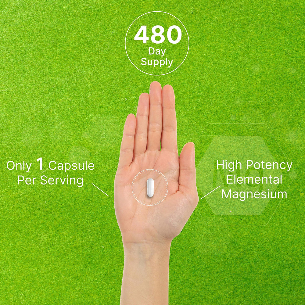 Non-GMO and gluten-free icons for magnesium glycinate