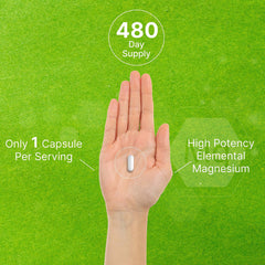 Non-GMO and gluten-free icons for magnesium glycinate