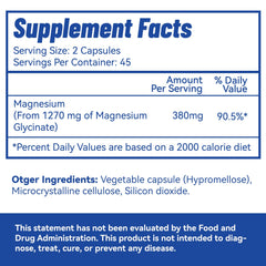 Close-up of magnesium glycinate capsules