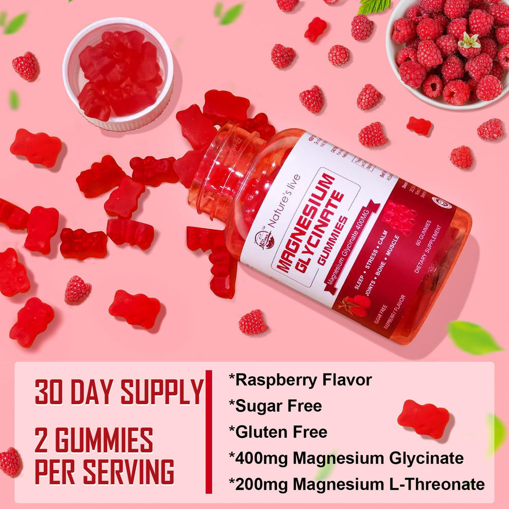 Vegan, gluten-free magnesium gummies serving shot