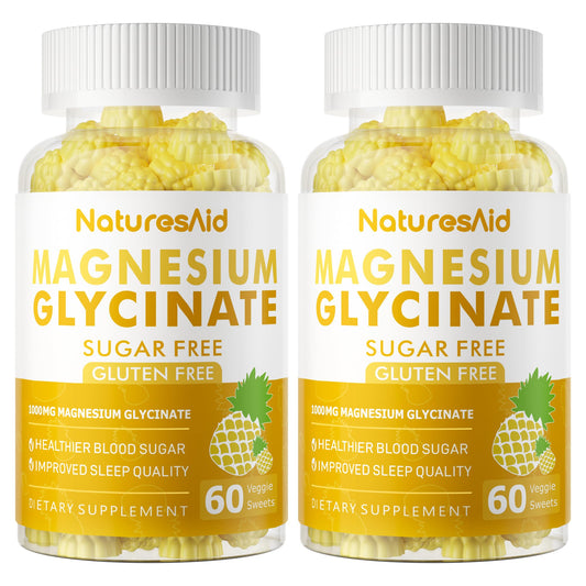Magnesium Glycinate Gummies 1000mg bottle label