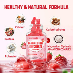 Label showing 1000mg magnesium glycinate per serving