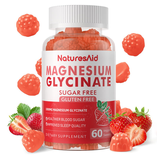 Magnesium Glycinate Gummies 1000mg strawberry flavor – 60 count