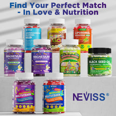 Product layout with boxes and gummies for display