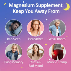 60-count bottle of Magnesium Glycinate Gummies Raspberry flavor