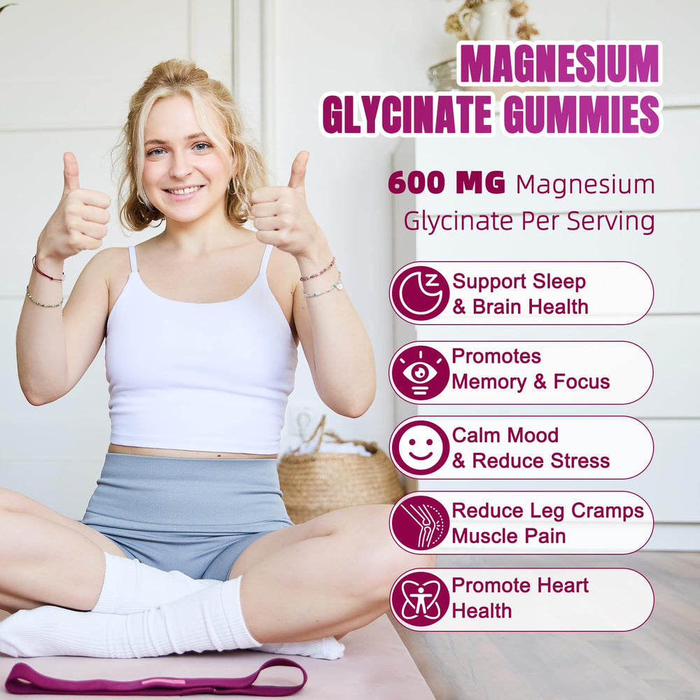 Health benefits of Magnesium Glycinate Gummies: muscle support and relaxation