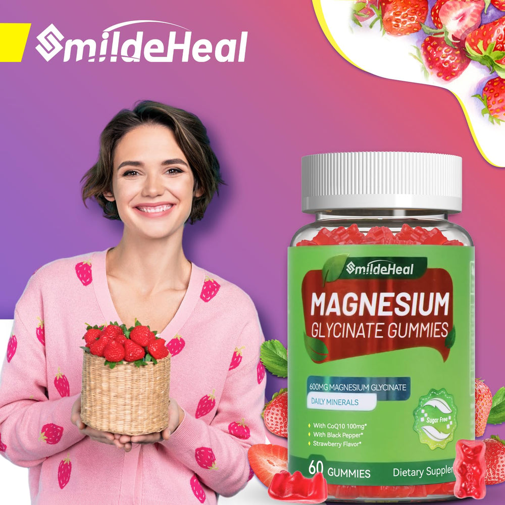 Bottle of 60 vegan gummies for both women and men