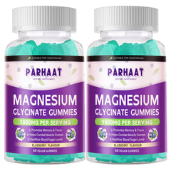 Blueberry flavored Magnesium Glycinate Gummies bottle front