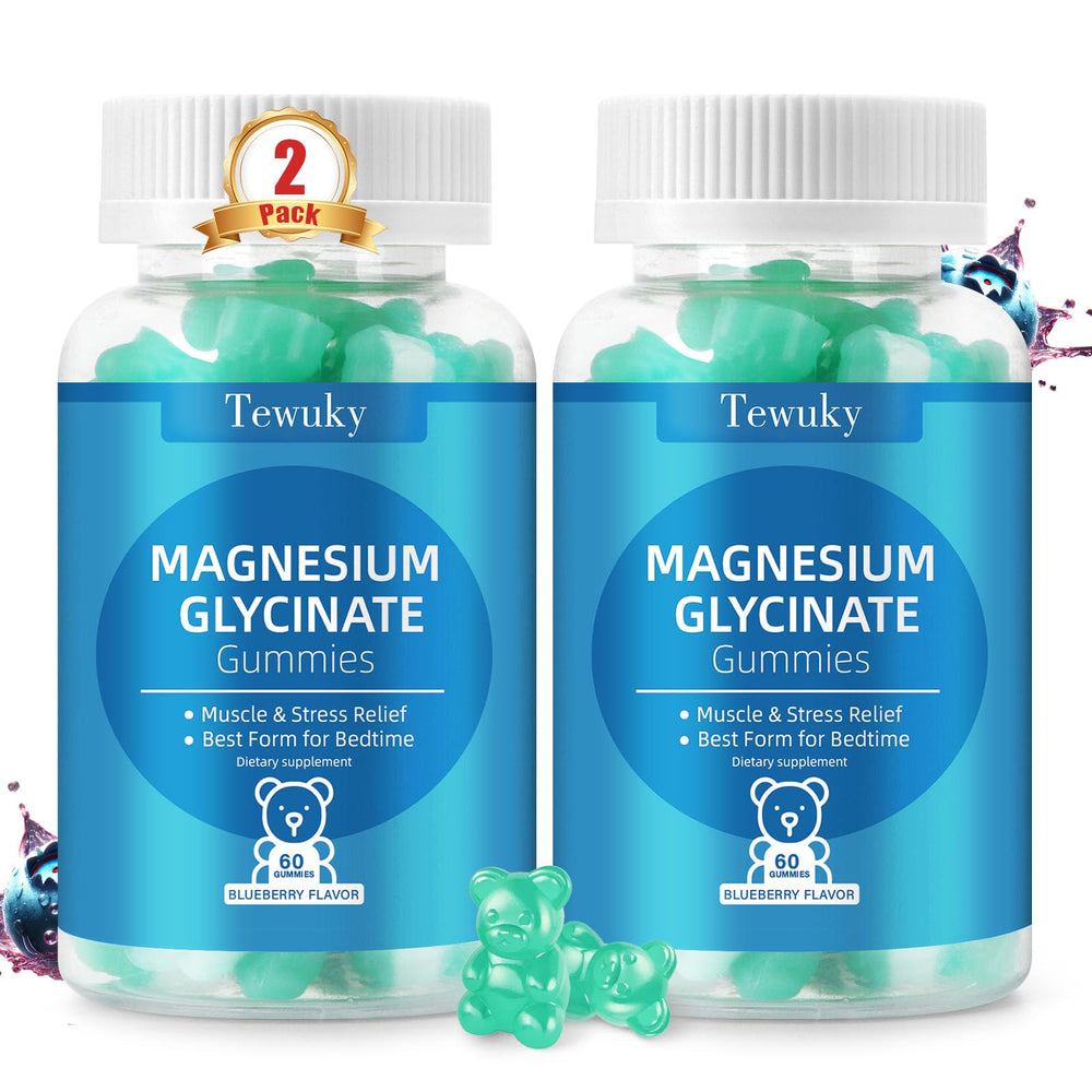 Blueberry flavored Magnesium Glycinate Gummies bottle (1)