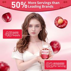 60-count cherry gummies packaging