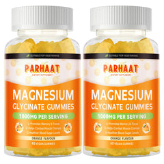 Front view of Magnesium Glycinate Gummies Orange bottle