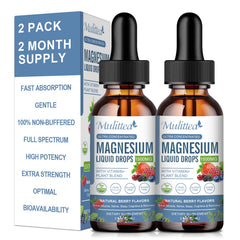 Bottle of Magnesium Glycinate Liquid Drop – sugar-free formula