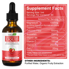 Heart and muscle support icons for magnesium liquid supplement