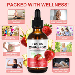 Nutrition information on Magnesium Glycinate Liquid packaging