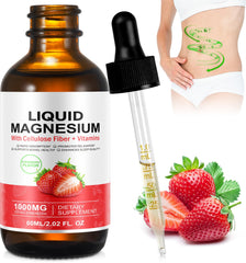 Bottle of Magnesium Glycinate Liquid Strawberry 60ml