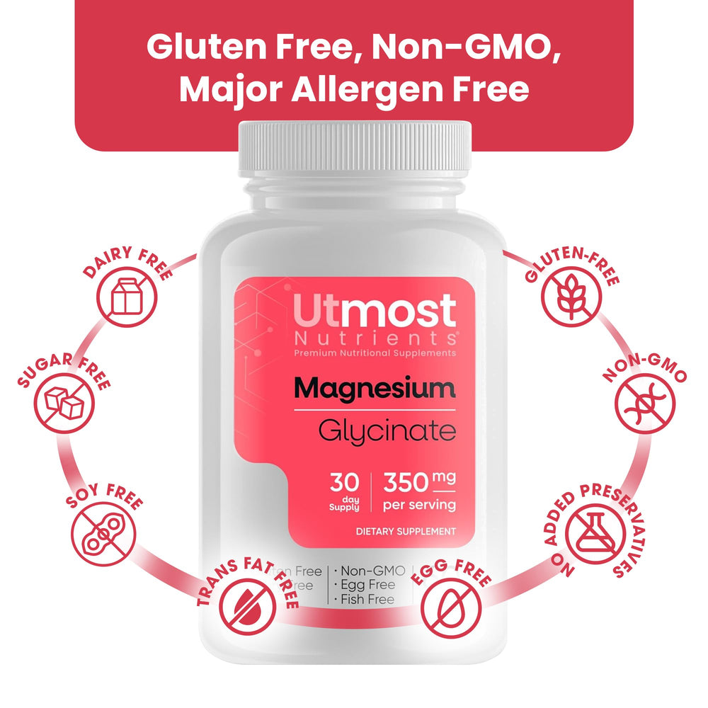 Odorless and easy-to-swallow magnesium glycinate capsules
