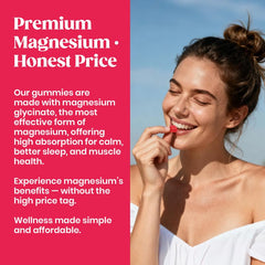 Sugar-free vegan gluten-free magnesium glycinate gummies packaging