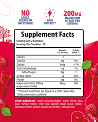 Packaging for Calm Magnesium Chews 200mg Raspberry