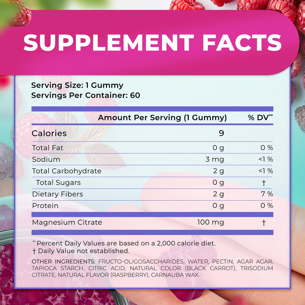 Gummies promoting nerve and muscle support