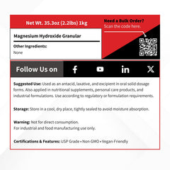 CAS 1309-42-8 / EC No. 215-170-3 Magnesium Hydroxide granular