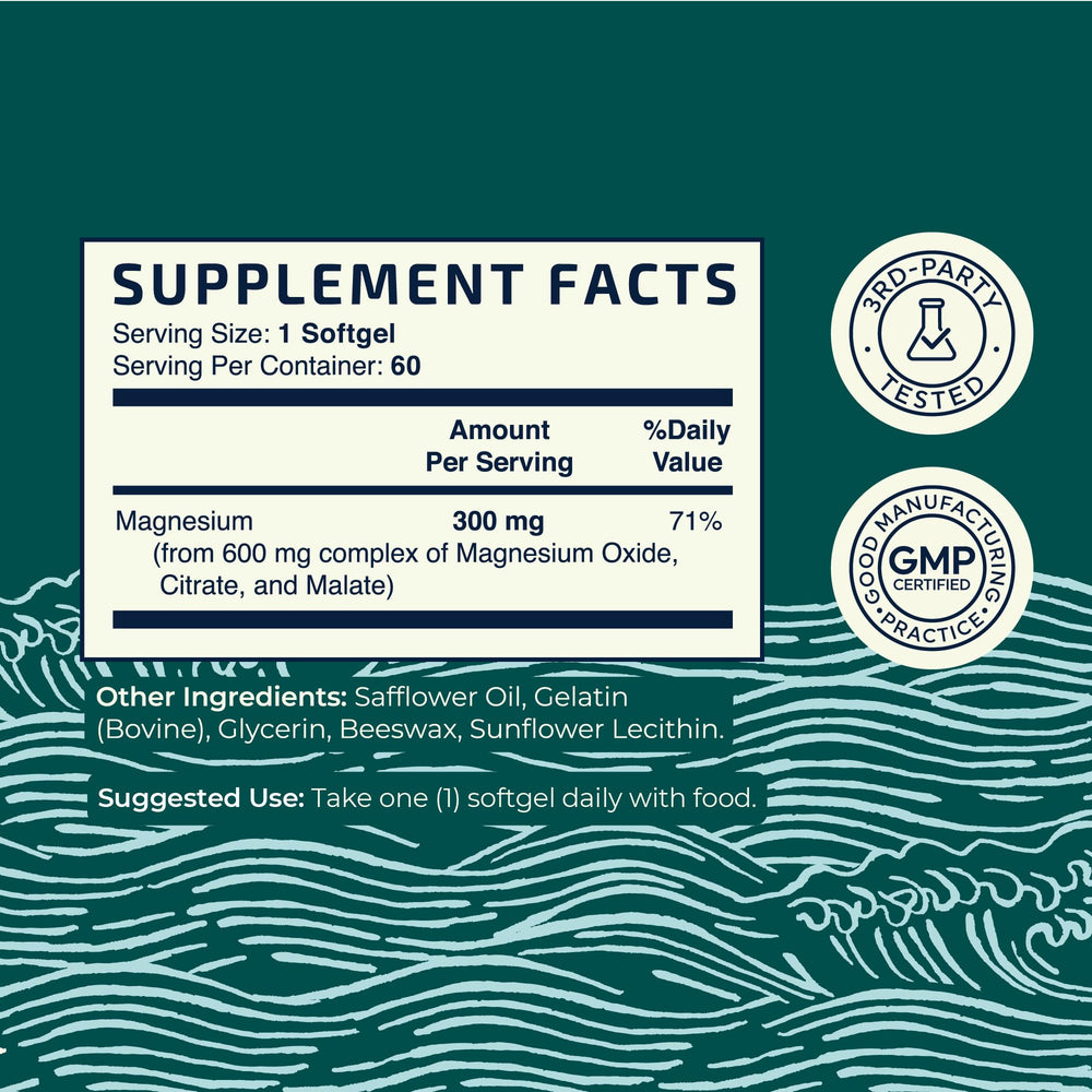 Label with ingredients and allergen information