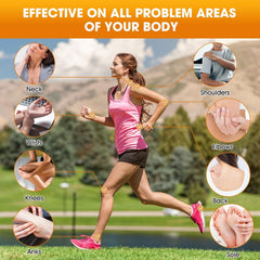 Hands holding Magnesium Joint Spray bottle