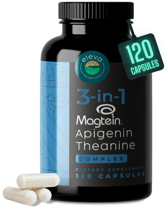 Magnesium L-Theanine Apigenin sleep aid - 120 count veggie capsules