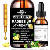 Bottle of Magnesium L-Threonate Liquid Drops with label