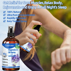 Lavender aroma associated with magnesium spray