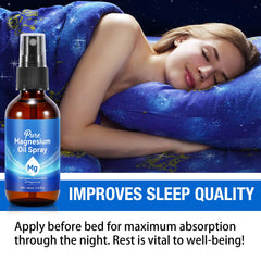 Topical magnesium oil for sleep support