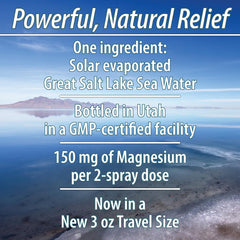 Hands applying magnesium oil spray to leg