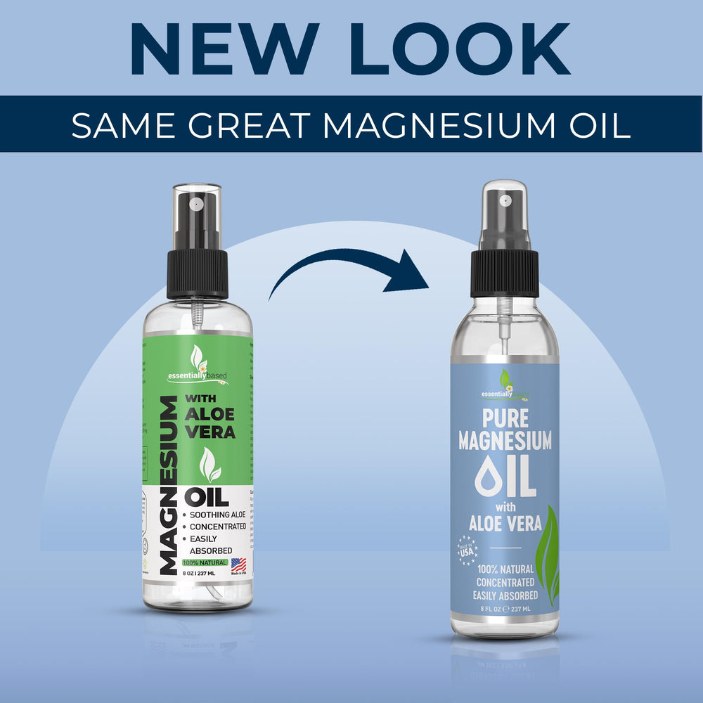 Applying magnesium oil spray to arm