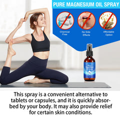 Pack of two magnesium oil spray bottles in packaging