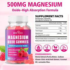 Gummies arranged on white background highlighting 60-count packaging