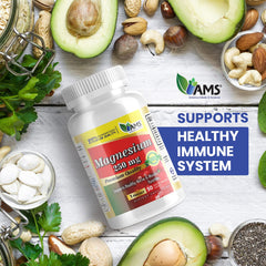 Magnesium oxide supplement packaging for 3-bottle pack