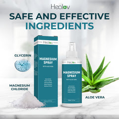 Close-up of quick absorption of topical magnesium oil