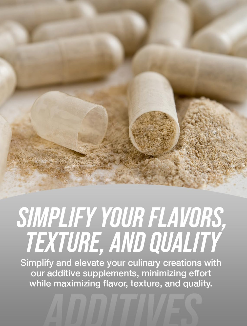 Food-grade magnesium stearate powder bottle label