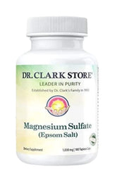 Dr Clark Store Magnesium Sulfate USP Epsom Salt in vegetarian tapioca capsule