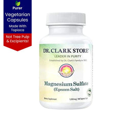 Magnesium sulfate capsules 1030 mg per capsule in bottle