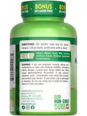 Supplement facts panel for Nature's Truth Magnesium