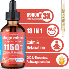 Magnesium Taurate and Citrate Liquid Drops bottle