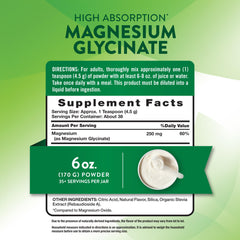 Serving scoop with magnesium glycinate powder