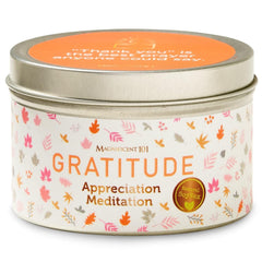 Magnificent 101 Gratitude Candle 6oz red soy wax close-up