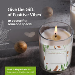 Gift-ready Magnificent 101 Sage and Palo Santo Candle Set in a 3-pack